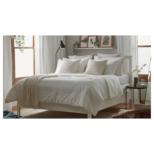 IKEA LUKTVICKER comforter set, Full/Queen White, Ikea Ireland | 6371WDPTF