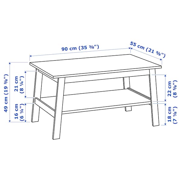 IKEA LUNNARP Coffee table, 35 3/8x21 5/8 in White, Ikea Ireland | 1520XYFGD
