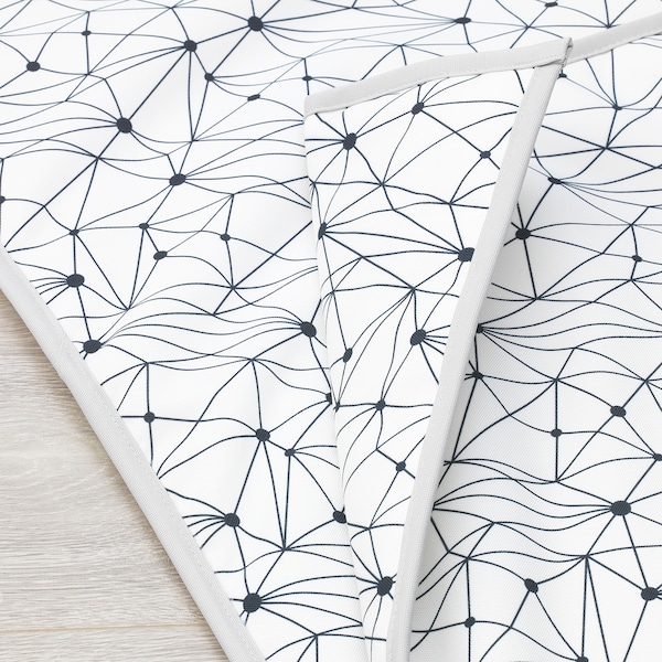 IKEA LURVIG blanket, 39 ¼x59 in White / Black, Ikea Ireland | 8653BCYXA
