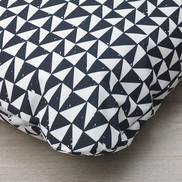 IKEA LURVIG cushion, black/triangle, 24 ½x39 ¼ in, Ikea Ireland | 4198KTZXL