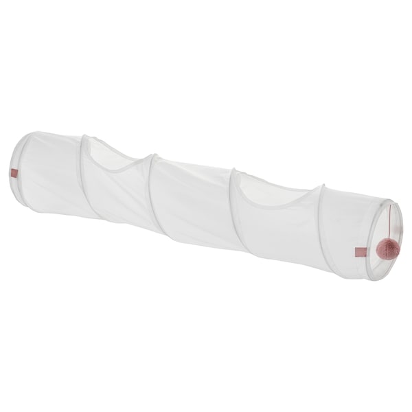 IKEA LURVIG play tunnel for cat, white/pink, Ikea Ireland | 5108PXBML