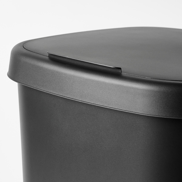 IKEA LÖVKVAST bin with lid, black, 13 gallon, Ikea Ireland | 6415LQIKY