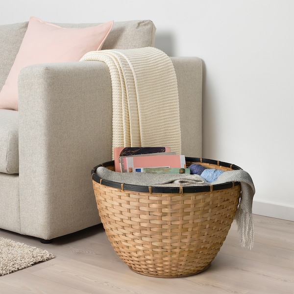 IKEA LÖVRÄFSA basket, bamboo, 19 ¾x12 ½ in, Ikea Ireland | 0478IOSRZ
