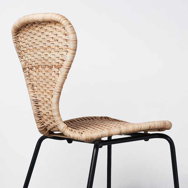 IKEA ÄLVSTA chair, handmade rattan/Sefast black Black, Ikea Ireland | 6105UPERT