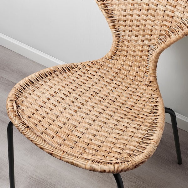 IKEA ÄLVSTA chair, handmade rattan/Sefast black Black, Ikea Ireland | 6105UPERT