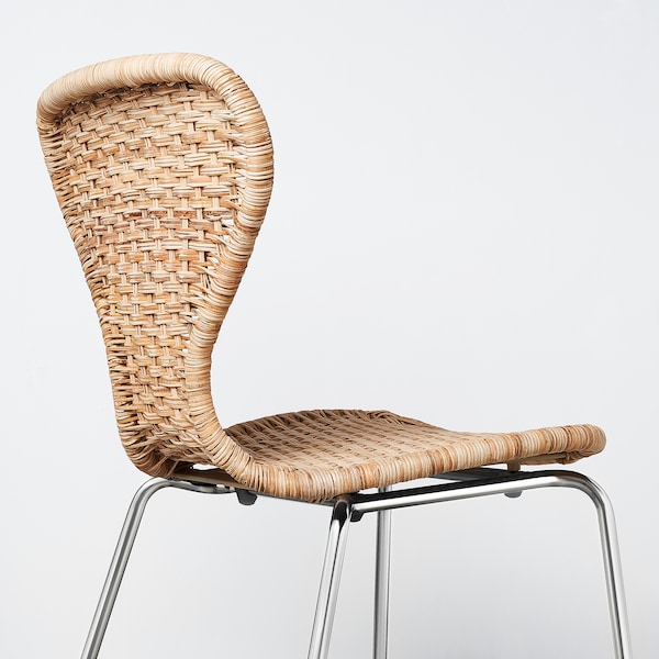 IKEA ÄLVSTA chair, handmade rattan Sefast Chrome Plated, Ikea Ireland | 7263NUJVT