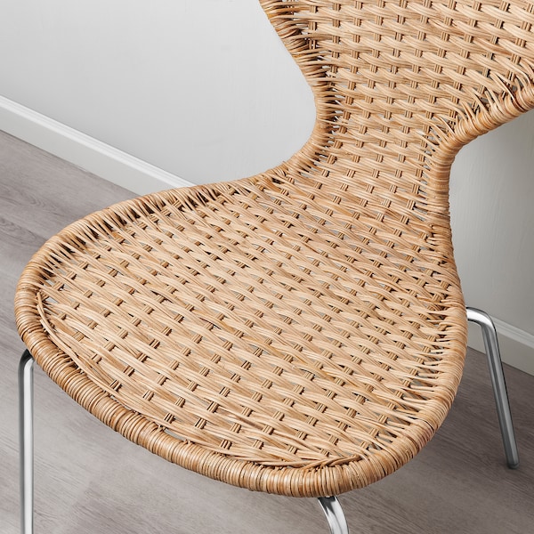 IKEA ÄLVSTA chair, handmade rattan Sefast Chrome Plated, Ikea Ireland | 7263NUJVT