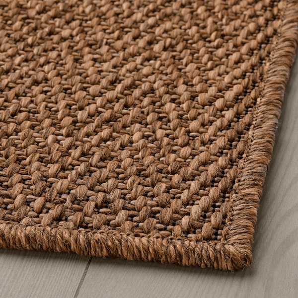 IKEA LYDERSHOLM rug flatwoven, in/outdoor, medium brown, 5'3 inx7'7 in, Ikea Ireland | 3924YEFJK