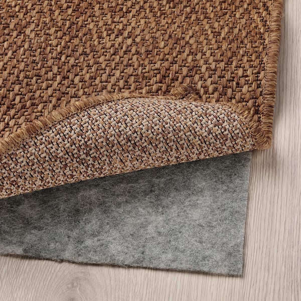 IKEA LYDERSHOLM rug flatwoven, in/outdoor, medium brown, 5'3 inx7'7 in, Ikea Ireland | 3924YEFJK