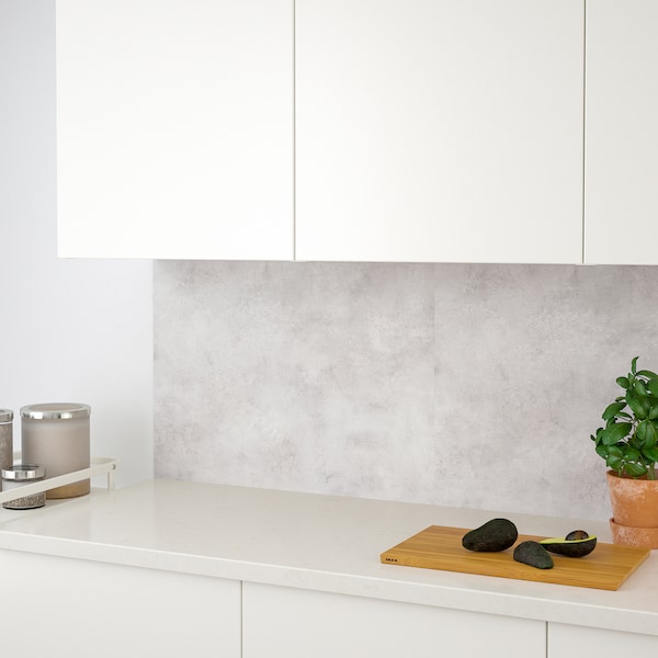 IKEA LYSEKIL wall panel, double sided white, 48x19 in Light Gray Concrete Effect, Ikea Ireland | 2305HQIZG