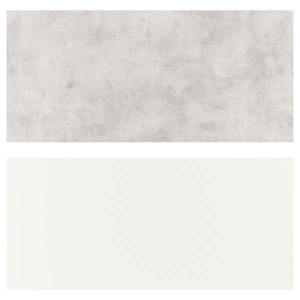 IKEA LYSEKIL wall panel, double sided white, 48x19 in Light Gray Concrete Effect, Ikea Ireland | 2305HQIZG