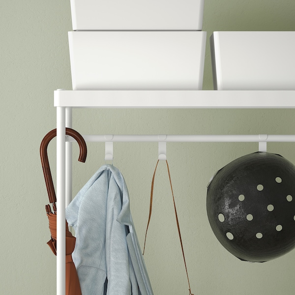 IKEA MACKAPÄR coat rack with shoe storage unit, white, 30 3/4x12 5/8x78 3/4 in, Ikea Ireland | 0179GXAND