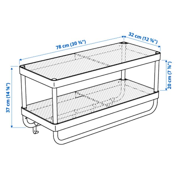 IKEA MACKAPÄR hat and coat rack, white, 30 3/4 in, Ikea Ireland | 0658DMLTK