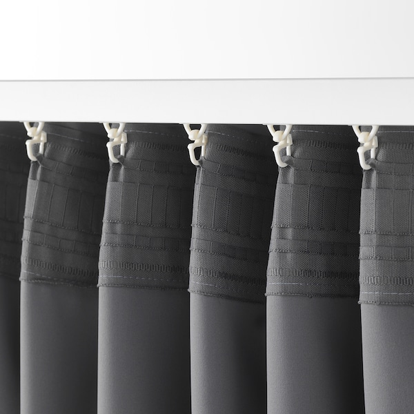 IKEA MAJGULL Blackout curtains, 1 pair, 57x98 in Gray, Ikea Ireland | 6841GFNIS