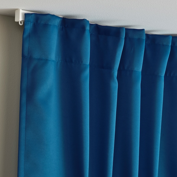 IKEA MAJGULL black-out curtains, 1 pair, 57x98 in Dark Blue, Ikea Ireland | 6513UDYKZ