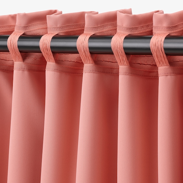 IKEA MAJGULL room darkening curtains, 1 pair, 57x98 in Pink, Ikea Ireland | 7968FOYWM