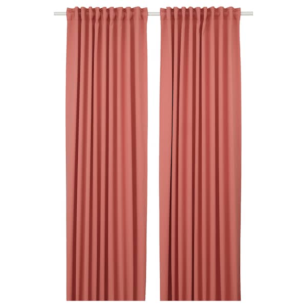IKEA MAJGULL room darkening curtains, 1 pair, 57x98 in Pink, Ikea Ireland | 7968FOYWM