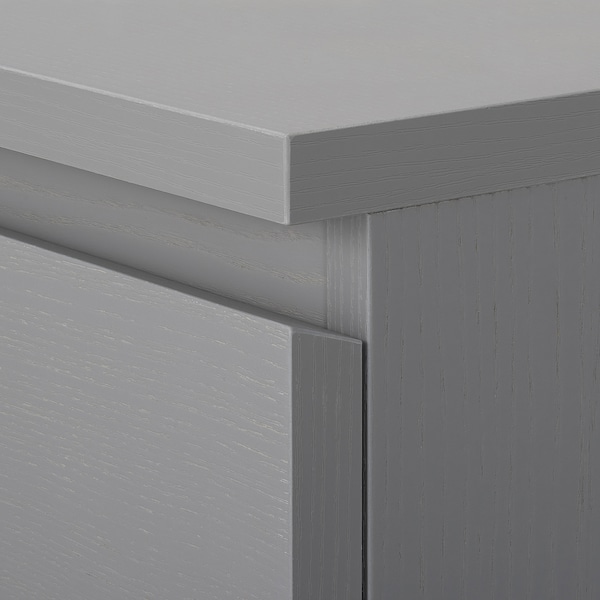 IKEA MALM 2-drawer chest, 15 3/4x21 5/8 in Gray Stained, Ikea Ireland | 8379OMZXK