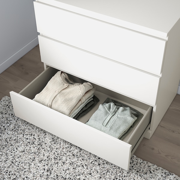IKEA MALM 3-drawer chest, 31 1/2x30 3/4 in White, Ikea Ireland | 6032NBSIX