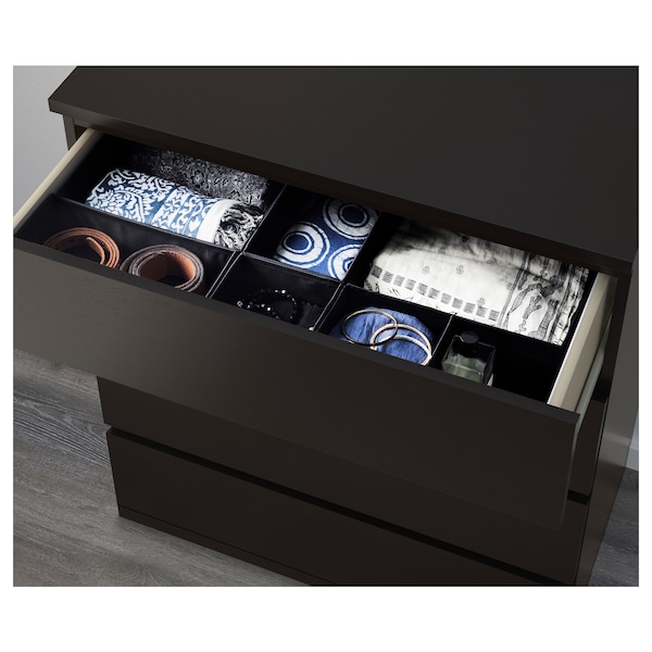 IKEA MALM 4-drawer chest, 31 1/2x39 3/8 in Black / Brown, Ikea Ireland | 8961IFZBJ
