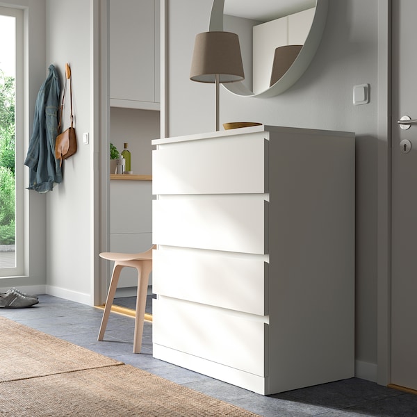 IKEA MALM 4-drawer chest, 31 1/2x39 3/8 in White, Ikea Ireland | 1780NAQDG