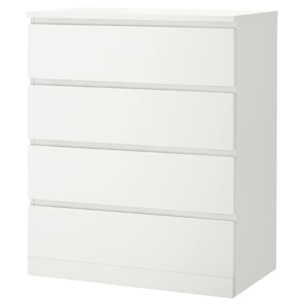 IKEA MALM 4-drawer chest, 31 1/2x39 3/8 in White, Ikea Ireland | 1780NAQDG