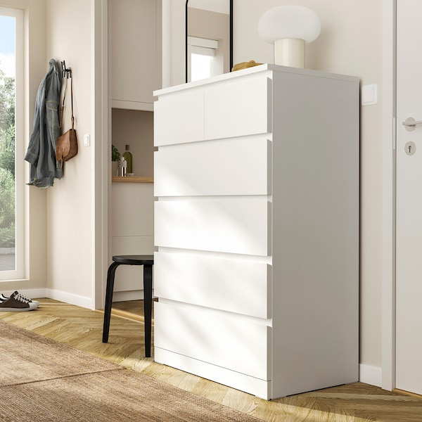 IKEA MALM 6-drawer chest, 31 1/2x48 3/8 in White, Ikea Ireland | 4850WLDOT