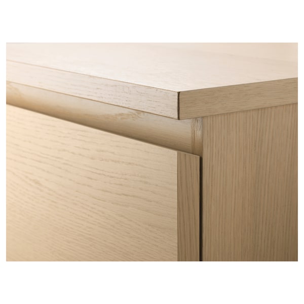 IKEA MALM 6-drawer chest, 31 1/2x48 3/8 in White Stained / Oak Veneer, Ikea Ireland | 3982XDRBQ