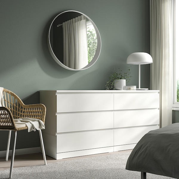 IKEA MALM 6-drawer dresser, 63x30 3/4 in White, Ikea Ireland | 8247ZRNGK