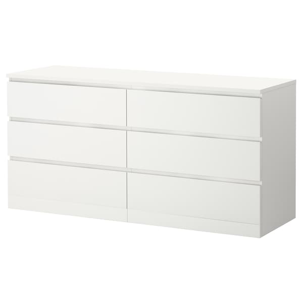 IKEA MALM 6-drawer dresser, 63x30 3/4 in White, Ikea Ireland | 8247ZRNGK