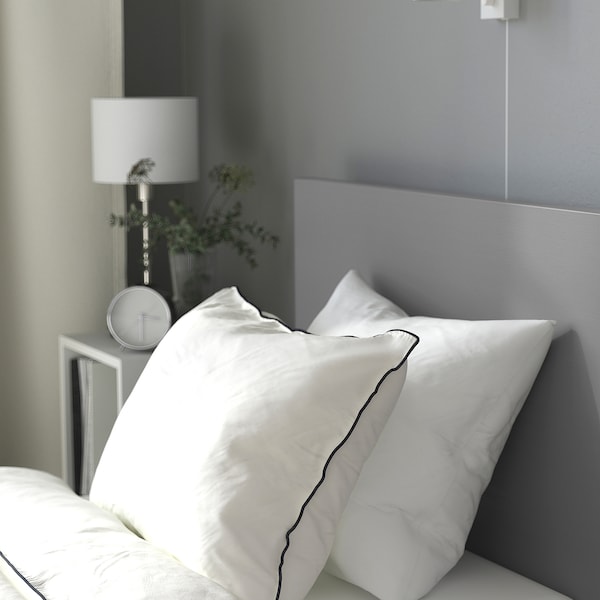 IKEA MALM Bed frame, high, Twin Gray Stained, Ikea Ireland | 1863XSMGP