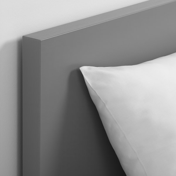 IKEA MALM Bed frame, high, Twin Gray Stained, Ikea Ireland | 1863XSMGP