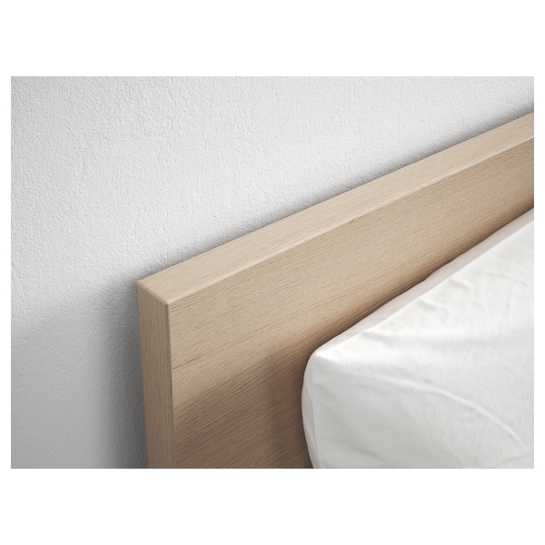 IKEA MALM bed frame, Full White Stained Oak Veneer, Ikea Ireland | 6148TKPRH