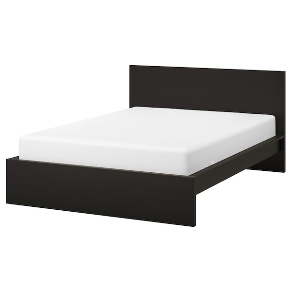 IKEA MALM bed frame, Queen Black / Brown / Luröy, Ikea Ireland | 3207QDYTL