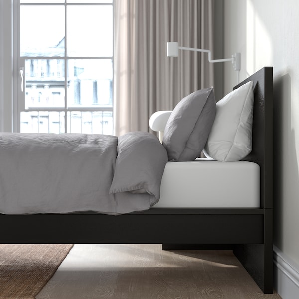 IKEA MALM bed frame, Twin Black / Brown / Lönset, Ikea Ireland | 0845AOSXM