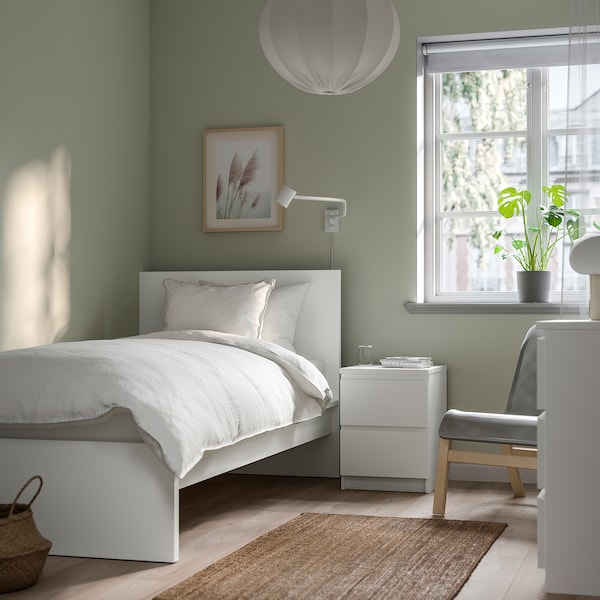 IKEA MALM bed frame, Twin White / Lönset, Ikea Ireland | 8715ZKCSW