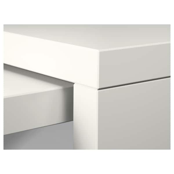 IKEA MALM desk with pull-out panel, white, 59 1/2x25 5/8 in, Ikea Ireland | 1480ASOPQ