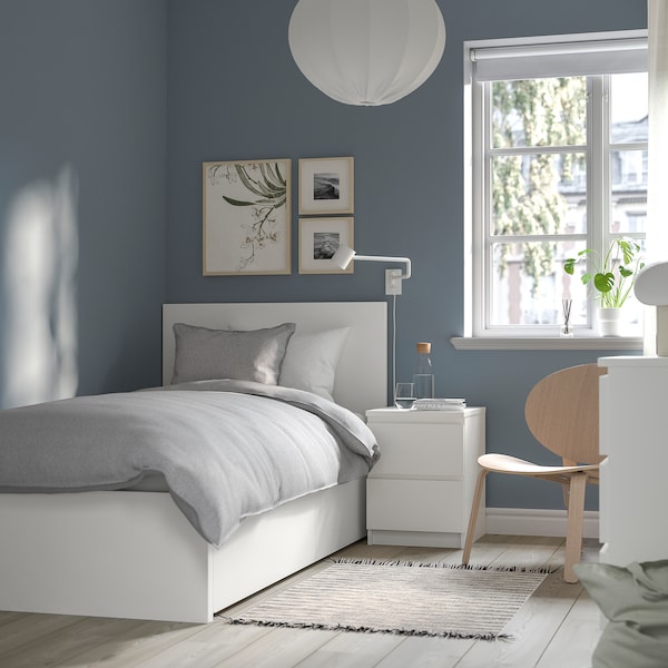 IKEA MALM high bed frame/2 storage boxes, Twin White, Ikea Ireland | 7193URSFX