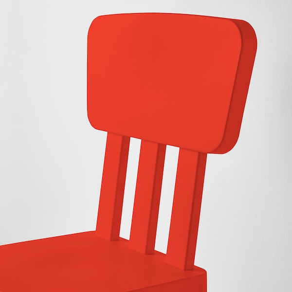 IKEA MAMMUT Children's chair, indoor/outdoor Red, Ikea Ireland | 5860OVDHJ
