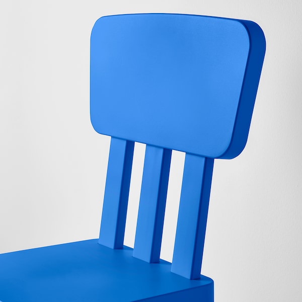 IKEA MAMMUT children's chair, indoor/outdoor/blue Blue, Ikea Ireland | 8435TLOJS