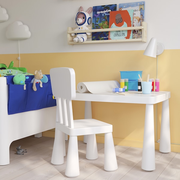 IKEA MAMMUT children's table, indoor/outdoor, 30 3/8x21 5/8 in White, Ikea Ireland | 2849POGTV