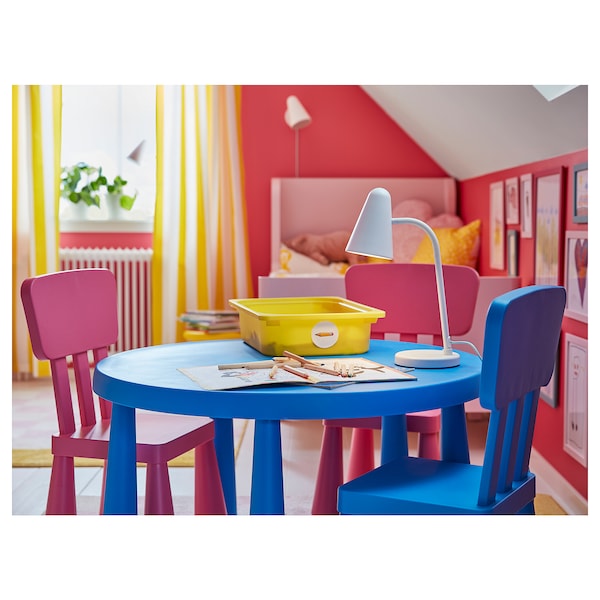 IKEA MAMMUT children's table, indoor/outdoor blue, 33 1/2 in, Ikea Ireland | 9487UWQSA