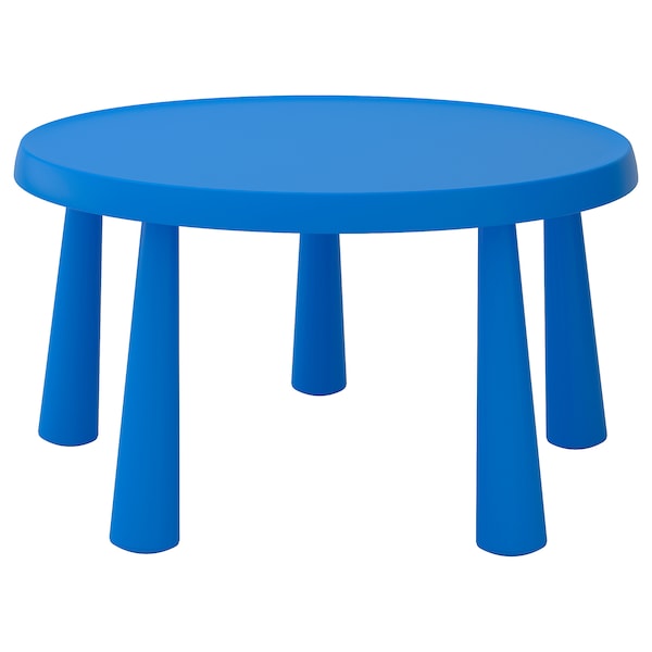 IKEA MAMMUT children\'s table, indoor/outdoor blue, 33 1/2 in, Ikea Ireland | 9487UWQSA
