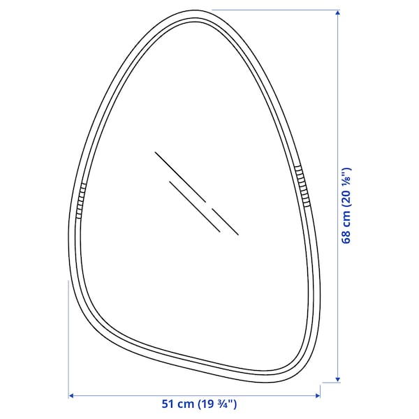 IKEA MARISTOVA mirror, 20 1/8x26 3/4 in, Ikea Ireland | 3425WVNQC