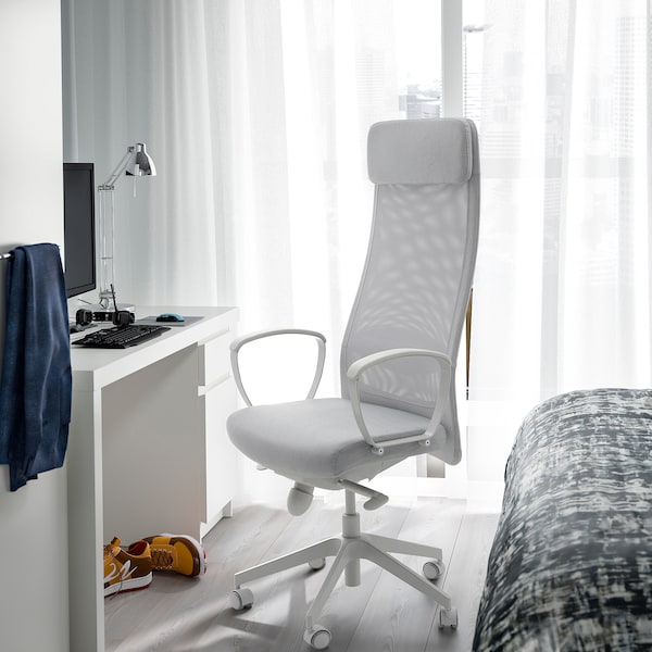 IKEA MARKUS office chair Vissle Light Gray, Ikea Ireland | 1907EMQYA