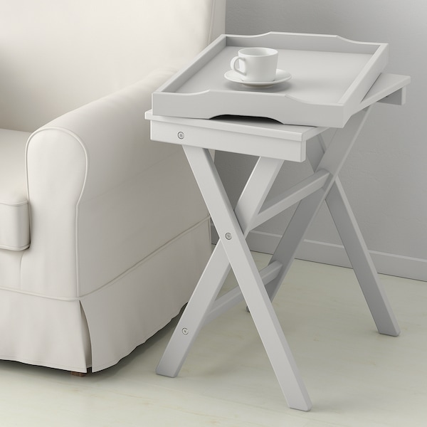 IKEA MARYD tray table, gray, 22 7/8x15x22 7/8 in, Ikea Ireland | 8647EAXBT