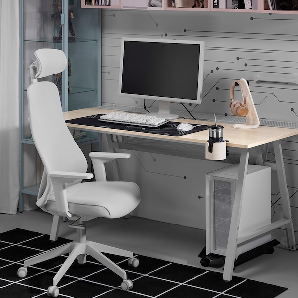 IKEA MATCHSPEL gaming chair Bomstad Light Gray, Ikea Ireland | 3642AOYEU