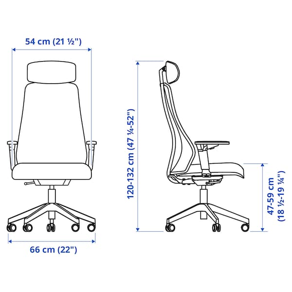 IKEA MATCHSPEL gaming chair Bomstad White, Ikea Ireland | 0415KSBWM