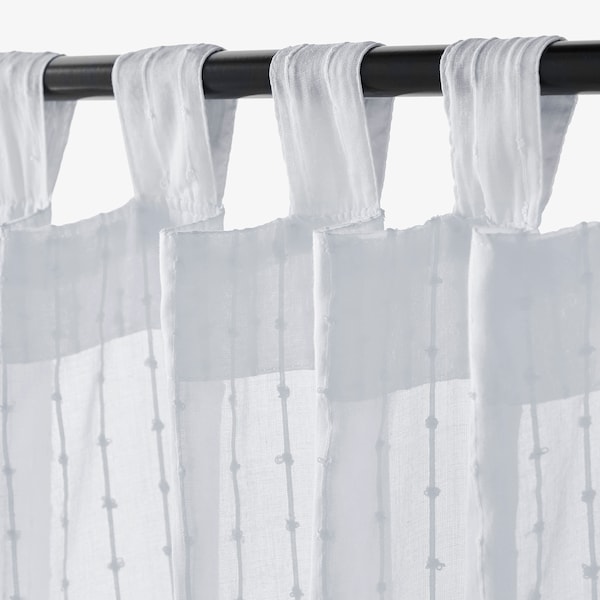 IKEA MATILDA sheer curtains, 1 pair, white, 55x98 in, Ikea Ireland | 9625ASGFJ