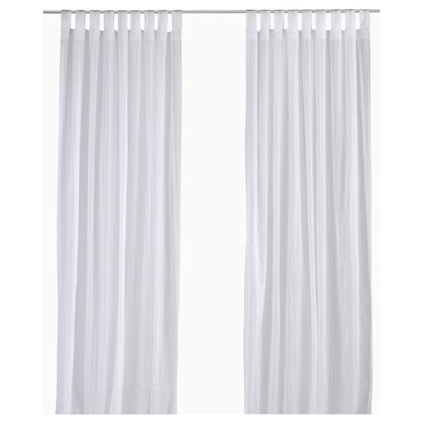 IKEA MATILDA sheer curtains, 1 pair, white, 55x98 in, Ikea Ireland | 9625ASGFJ